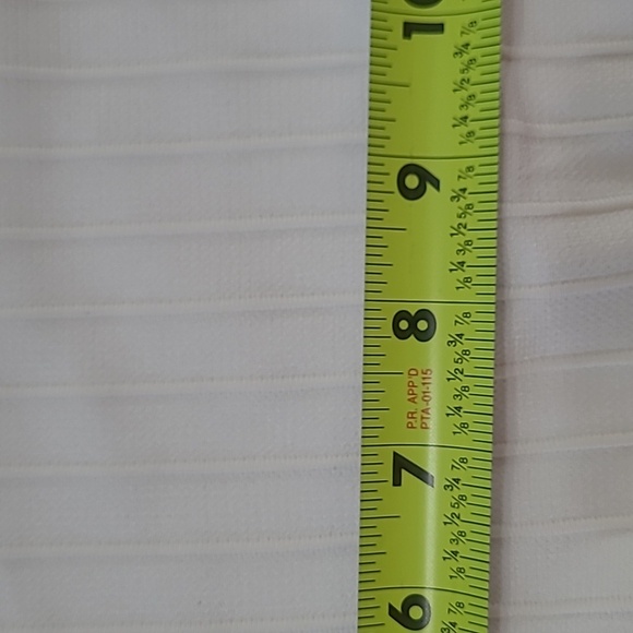 H&M Creamy White Wide Ribbed Long Sleeve Blouse size Large - Picture 3 of 9